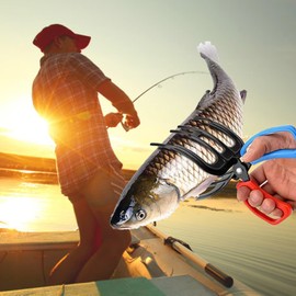 Aewrtet 3 Claw Fish Gripper, Fishing Pliers Gripper, 2025 New Multifunctional Metal Fish Control Clamp Forceps, for Catch Most Freshwater Fish Fishing Accessories (3 Claw Fish Gripper)