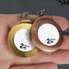 2M Silver Tape Measure Keychains Stainless Steel Tape Measure Tape