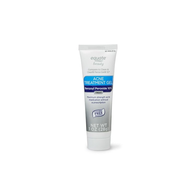 Equate 10% Benzoyl Peroxide Acne Treatment Gel - 2 Pack