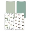 4 Pack Mallard Duck Baby Changing Pad Covers Neutral Unisex
