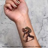 4 x 'Bigfoot Hiker' Temporary Tattoos - Water Resistant, Skin-Safe,