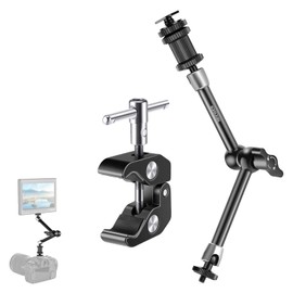 NEEWER Improved Super Clamp and 11 Inch Magic Arm Compatible with SmallRig Camera Mounts/Clamps for Additional Monitor/LED Light/Webcam Extensions, Max. Load 4.4 lbs/2 kg, ST20