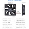 GDSTIME 2 Pack 92mm x 92mm x 25mm 12V Dual