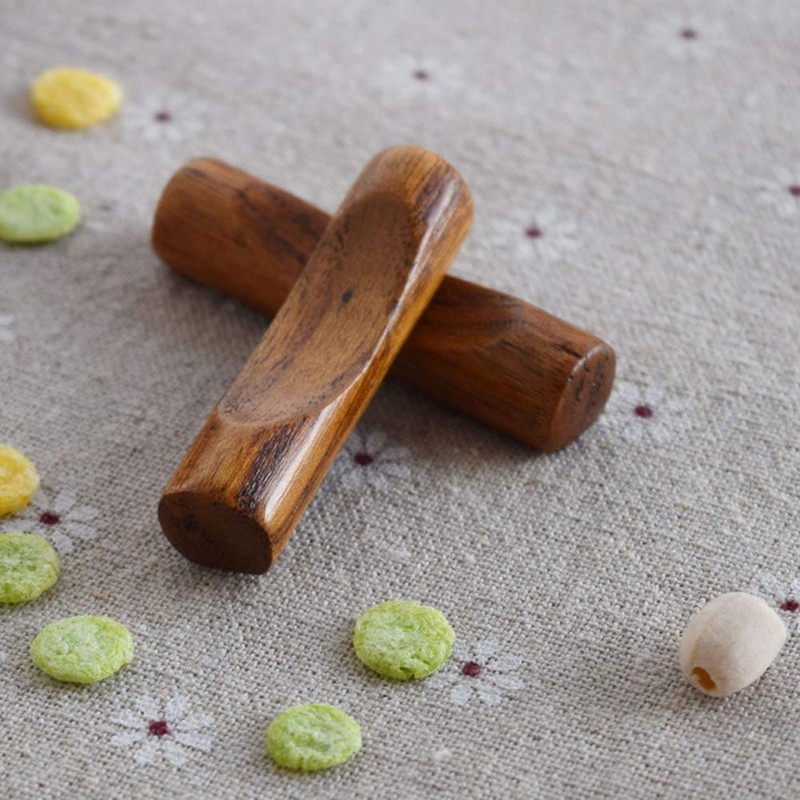 6 Pieces Natural Wooden Chopstick Rest Stands Spoon Rest Dinner