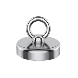 Heavy Duty Fishing Magnet - 1100 lb Pull, Large 4.72' Rare Earth Neodymium Magnet for Tag, Lifting and Pick Up