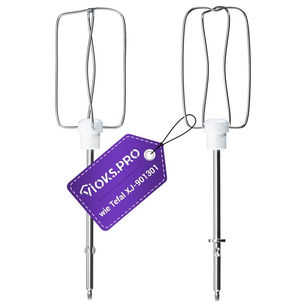 Vioks.pro Tefal Prepline Stirring Rods for Hand Mixer Replacement for SS-989633 XJ901301 Tefal Stirrers & Whisk for Hand Mixer Set of 2