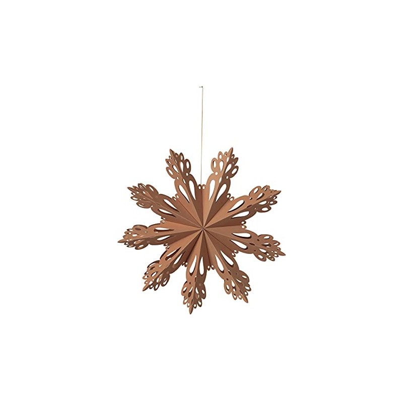 broste Copenhagen 70080436 Snowflake Paper Indian Tan M 30 cm