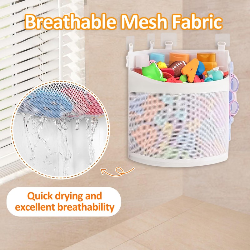 Bath Toy Storage, Bath Toy Storage Corner, Bath Toy Hanging