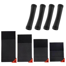 Lyivisk Bicycle Frame Protector Set of 4 with 6 Rubber Pipe Guides Protective Cover Carbon Frame Protection Carbon Frame MTB E-Bike 4 Different Sizes Bicycle Accessories