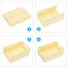 PATIKIL Collapsible Basket, 2 Pcs 9.8 x 6.5 x 3.7