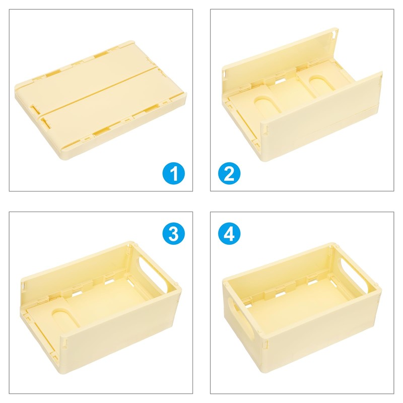 PATIKIL Collapsible Basket, 2 Pcs 9.8 x 6.5 x 3.7