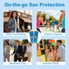 60PCS Travel Size Sunscreen SPF50+ PA+++ - Lightweight & Non-Greasy