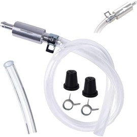 Brake Bleeder Hose, Brake Bleeding Kit, One Way Check Valve Tube Bleeding Tool Kit for Car Motorcycle Clutch, Soft Tube with Metal Clips