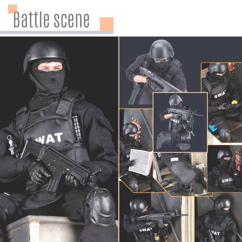 RICHAIR 1:6 Scale, 30 Movable Joints, Special Forces SWAT Complete