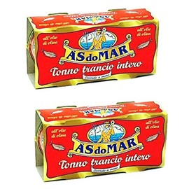 AS do Mar Solid Tuna in Olive Oil All Natural- Hand Packed- 4 x 100g can