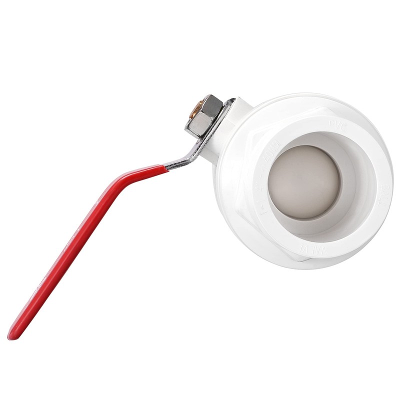 sourcing map Ball Valve, 40mm ID PVC Socket End Shut