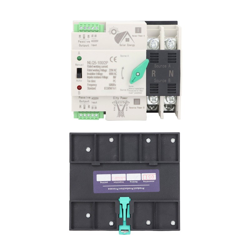 Dual Power Automatic Transfer Switch 2P PV to Utility Mini