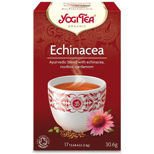 Yogi Tea Echinacea Teabags (Pack of 2, Total 34)