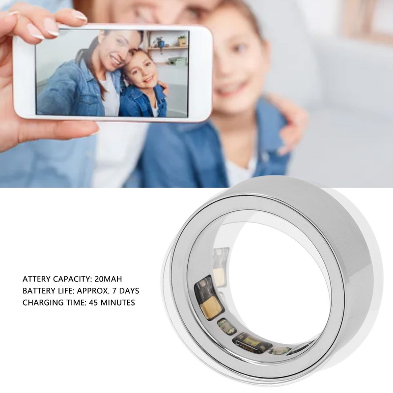 Smart Health Ring Bluetooth Pressure Sleep Monitoring Body Temperature Detection