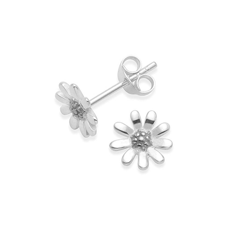 Heather Needham Sterling Silver Sunflower stud Earrings - SIZE: 8mm.