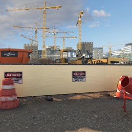 Amgo Custom Made 8' x 83' Beige Fence Privacy Screen Windscreen with Bindings & Grommets, Heavy Duty for Commercial and Residential, 90% Blockage, Cable Zip Ties Included (We Customize)