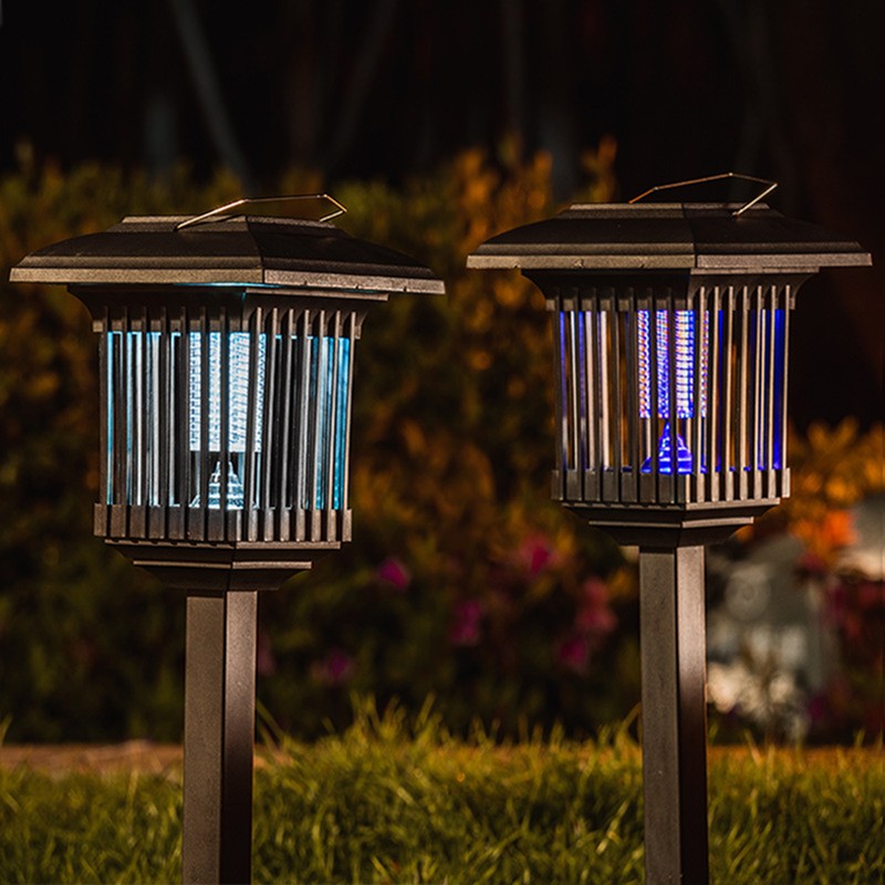 Solar Mosquito Killing Lamp Lawn Lamp Bug Zapper Outdoor Insect