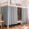 haozaikeji Bottom Bunk Bed Curtains Blackout Privacy Bed Drapes Underbed