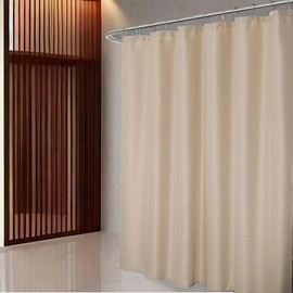LANE LINEN Shower Curtain with Liner – Laminated and Heavy Duty Waffle Textured FabricCloth, Double Layer Design for Thick Bathroom Curtain for Ultimate Privacy & Luxury