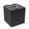 Source One BLACK Cube Donation Box with Cam Lock Suggestion