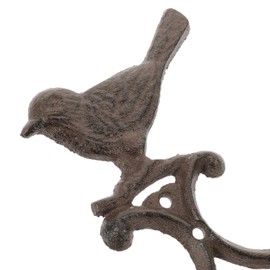 Alipis Retro Cast Iron Double Birds Wall Hook Vintage Wall Hook Two Key Coat Hooks Wall Hanger Clothes Rail Rustic Farmhouse Wall Hook for Hanging Towels Clothes Scarf Bag