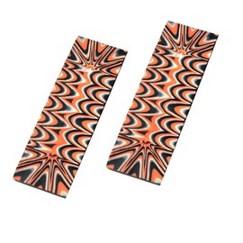 SICODA G10 Handle Material,Knifemakers Supply Custom DIY Tool of Micarta Knife Handle Material slab,pack of 2 pieces (Orange & Black)