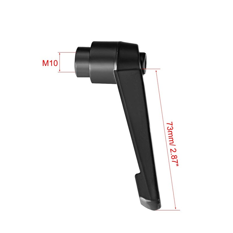 sourcing map M10x1.5mm Handle Adjustable Clamping Lever Thread Push Button