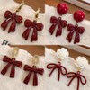 QREED 12pcs Red Bow Charm,Cute Charms Bowknot Pendant,Alloy Metal Charms