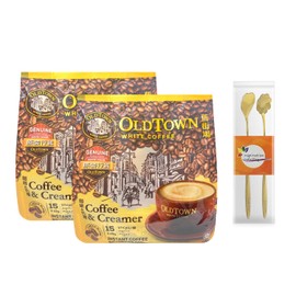 Old Town White Coffee Combination Set - Malaysia Old Town 2 in 1 Coffee & Creamer White Coffee - 15 Sticks x 25 g (2 Packs )