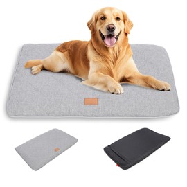 VINGVO Dog Mat, Non-Slip Dog Bed, Washable, Outdoor Dog Bed with Removable Cover for Small, Medium and Large Dogs, Warm in Winter and Cool in Summer (105 x 68 x 4.5 cm)