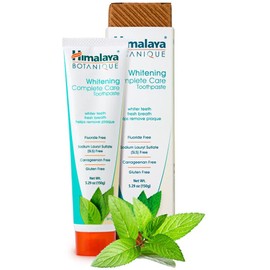 Himalaya Botanique Complete Care Whitening Toothpaste, Simply Mint, for a Clean Mouth, Whiter Teeth and Fresh Breath, 5.29 oz