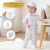 Booulfi Baptism Outfits for Boys Baby Boy Christening Outfit White