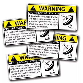 215_Decals MINI GPS Sticker Anti Theft Vehicle Security Warning Alarm Safety Window Decal
