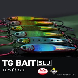 Daiwa TG Bait SLJ Metal Jig with Hook, 2.8 oz (80 g), FPH Red Gold Lure