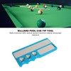 Billiard Pool Cue Tip Tool Multifunction Portable Aluminum Pool Cue