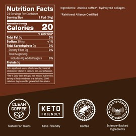 Bulletproof The Original + Collagen Single-Serve Coffee Pods, 24 Count, 100% Arabica Coffee Sourced from Central and South America with Collagen…