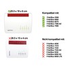 Decoralin Wall Mount Compatible with Fritz!Box 7590, 7590 AX, 5590,