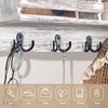 Gorffy Coat Hooks, Black, Pack of 6 Vintage Coat Hooks