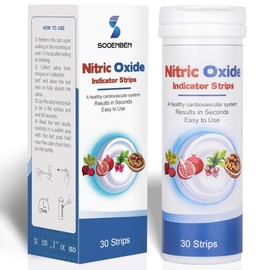 Sooenben Nitric Oxide Test Strips, Test Salivary Nitrite Levels, Monitoring The Effect of Nitric Oxide Supplements, Nitric Oxide Indicator Strips, Easy to Use and Fast Result