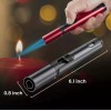 2 Pack Butane Torch Lighter, 6-inch Refillable Pen Lighter Adjustable
