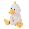 Apricot Lamb Toys Plush White Corduroy Duck with Thin Foot