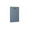 Hubbell HBLP14FS Blank Non-Metallic FS Cover Plate with Foam Gasket,