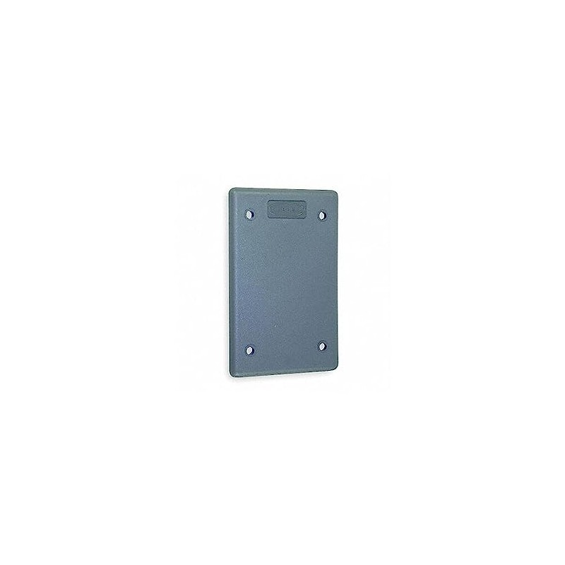 Hubbell HBLP14FS Blank Non-Metallic FS Cover Plate with Foam Gasket,