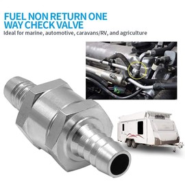 8mm 5/16" Fuel Non Return One Way Check Valve for Water Petrol Diesel Oils RV UTV Gas Quad Mower Blower Car Truck,1 Pcs