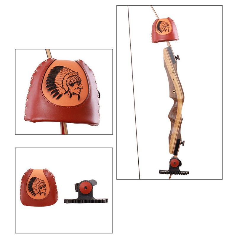 Leather Arrow Quiver Box Quick Release 6 Arrows Archery Quiver
